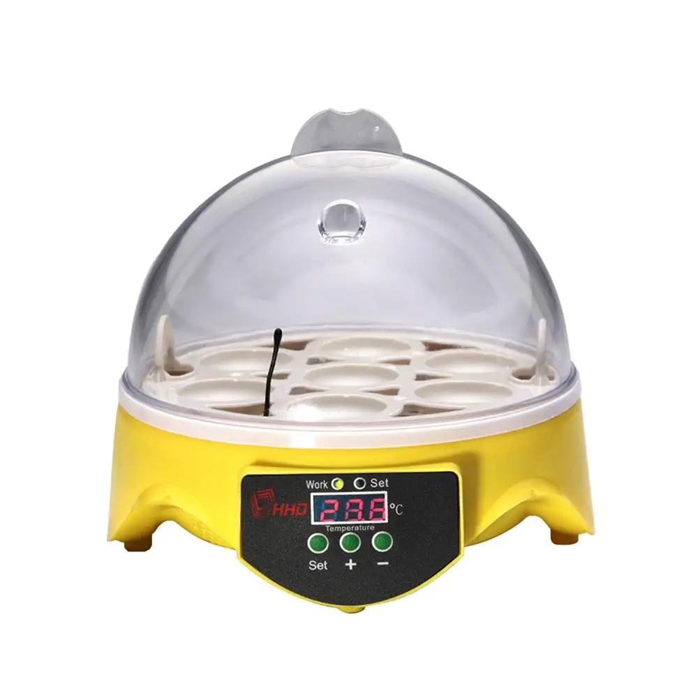 Adeeing Smart 7 Eggs Incubation Equipment Temperature Control Duck Bird Chicken Automatic Incubator
