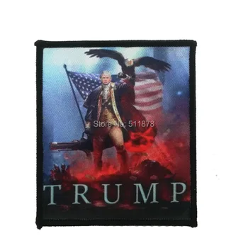 

4" TRUMP 2020 Make America Great Again Patch Emblem Tactical biker vest Costume Embroidered iron on patch badge