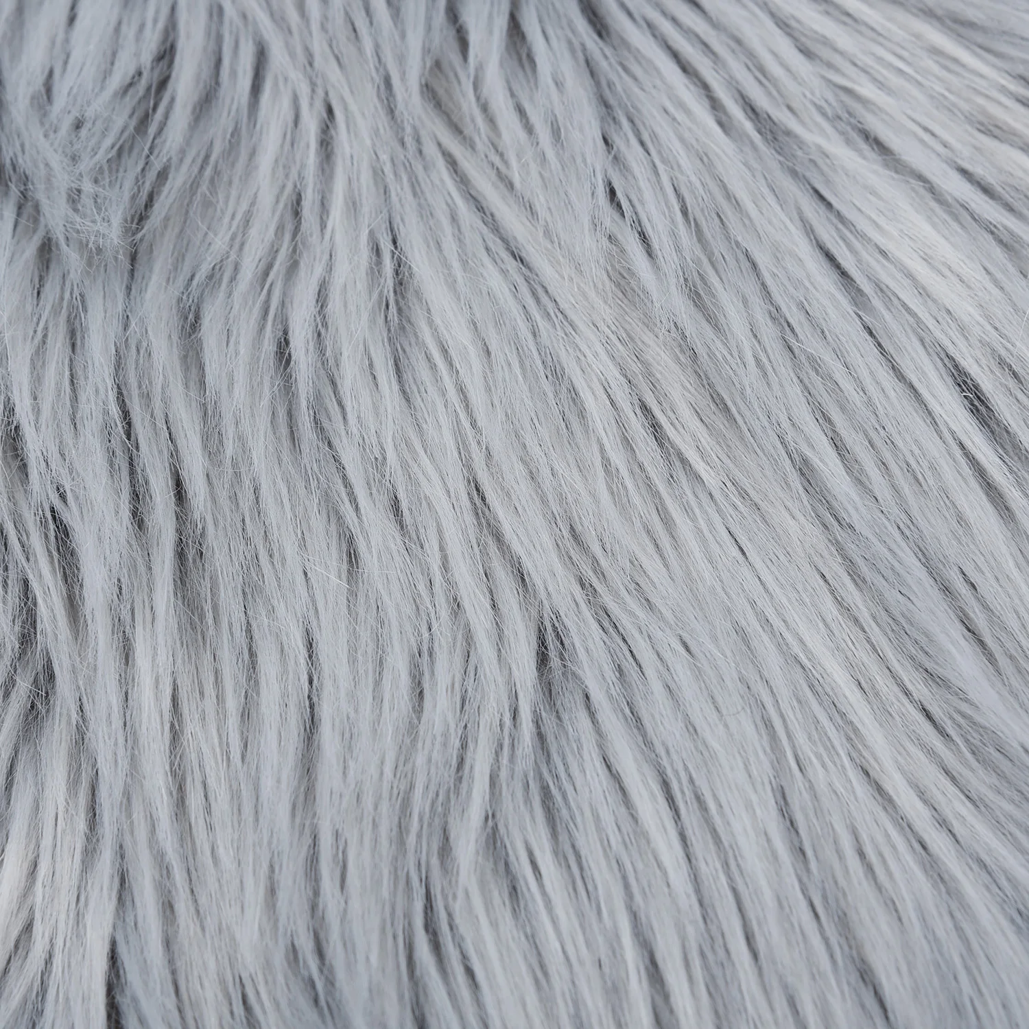 

Luxury Round White/Gray Faux Fur Area Rug Carpet Bedroom Warm Mat Blanket Soft
