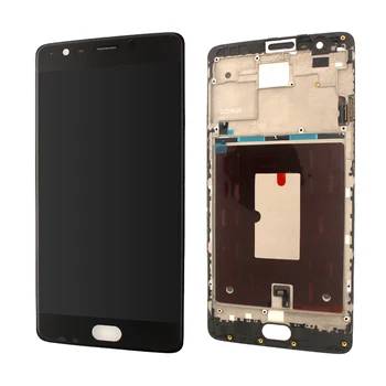 

AMOLED For oneplus 3 3T LCD Display touch screen digitizer with frame assembly and Adhesive tools replacement
