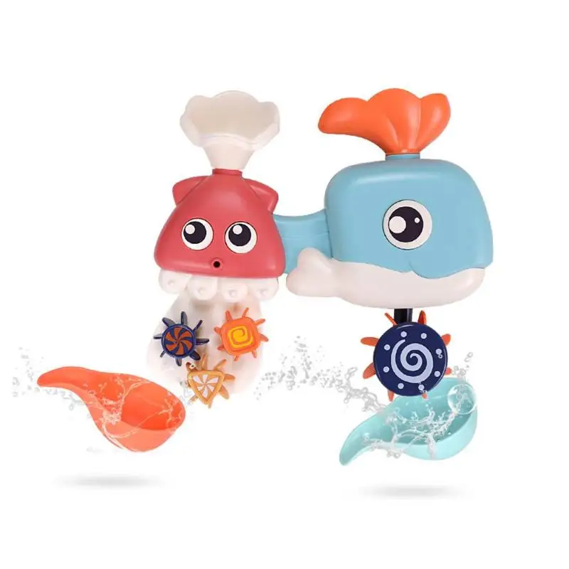 Baby Bath Toys Whale Waterwheel Shower Spray Water for Baby Shower