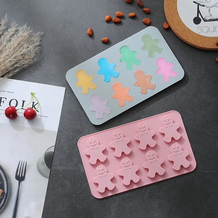 

8 Cavity Non-Stick Silicone Cake Mold for Baking DIY Jelly Muffin Mousse Ice-creams Chocolate Tool