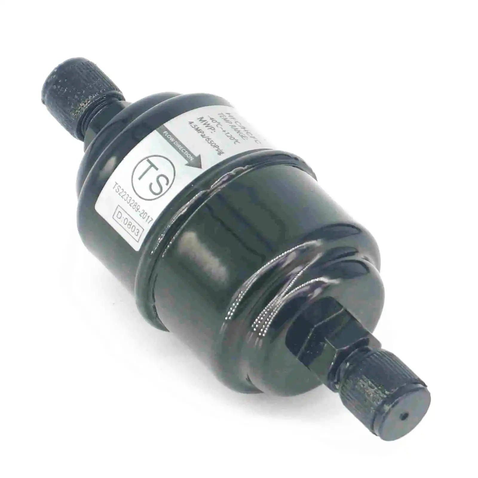 1/4" SAE Flare Connection Steel Liquid Line Drier Filter 032 For HCFC/HFC Refrigerant 3.5Mpa