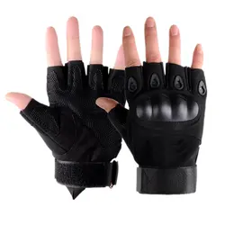 Тактические перчатки с твердыми костяшками Half Finger перчатки мужские армейские военные для охоты стрельбы страйкбола Спортивная