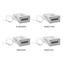 CSK6-NKW 6 цифр Пластик импульсный электромагнитный счетчик AC220V/AC110V/DC24V/DC 12V