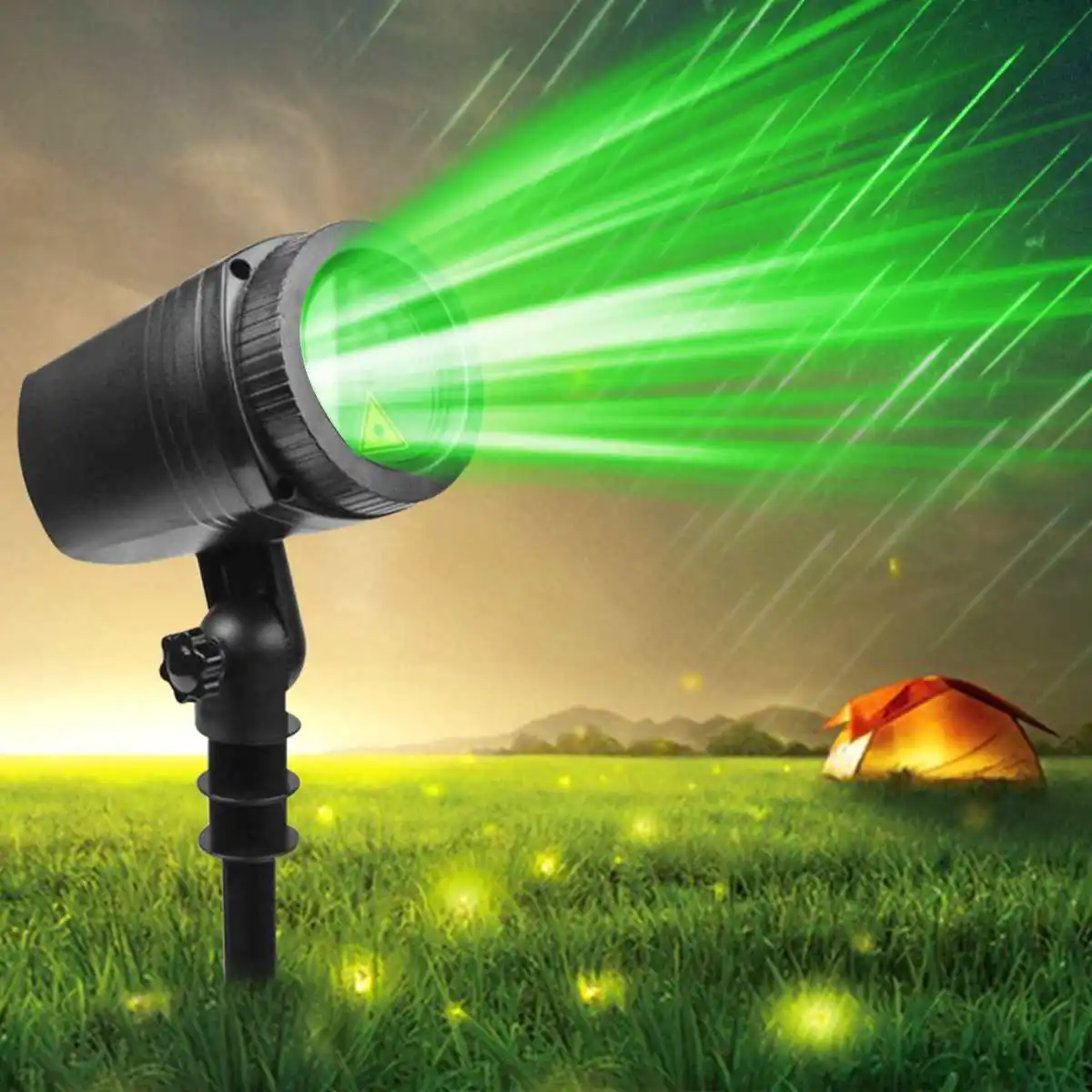 

Christmas Meteor Shower Projector Laser LED Light Lamp AC 100-240V Lawn Garden Decor Directional Projection ABS Waterproof