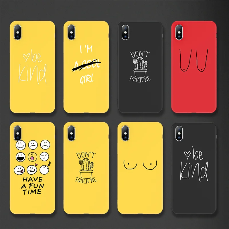 

USLION Sexy Figure Phone Case For iPhone 6 7 8 Plus X XR XS Max Love Emoji Cases For iPhone 6 6S Plus Soft Silicon Back Cover
