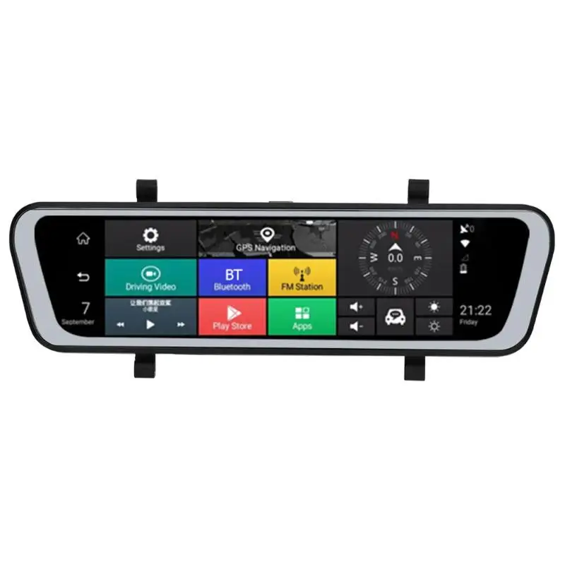 966 Zoll 4G Android 8.1 Touch Screen Auto Rückspiegel DVR Kamera GPS Navigator ADAS HD Nachtsicht D