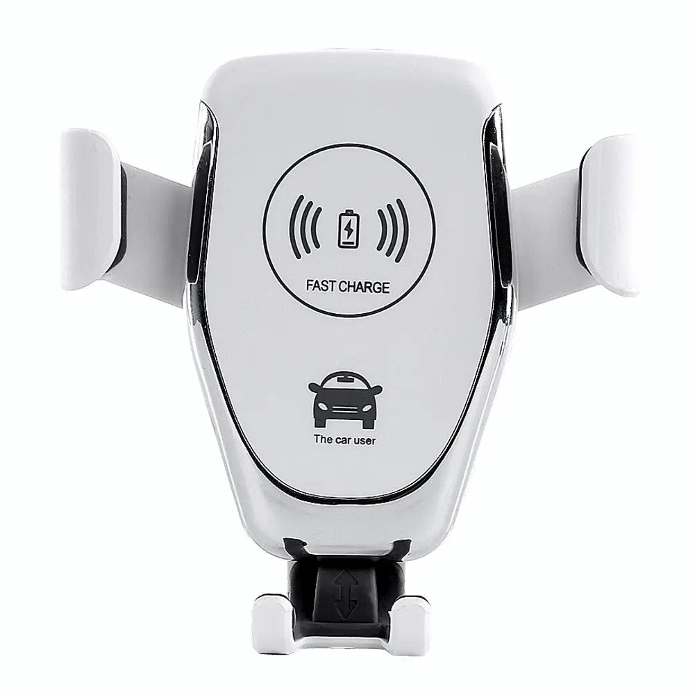 

10W QI Wireless Fast Charger Car Mount Holder Stand For iPhoneX XS Samsung S9 US