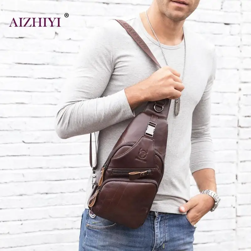الثور الكابتن الرجال الصدر حزم عارضة الخصر فاني عالية الجودة الذكور حقائب كتف جلد البقر Crossbody حقيبة متعددة الوظائف حقيبة الثور الكابتن الرجال الصدر حزم عارضة الخصر فاني عالية الجودة الذكور حقائب كتف جلد البقر Crossbody حقيبة متعددة الوظائف حقيبة
