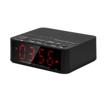 Настольные колонки Беспроводные Bluetooth колонки Будильник FM радио TF карта MP3 плеер линейный вход с микрофоном светодиодный дисплей