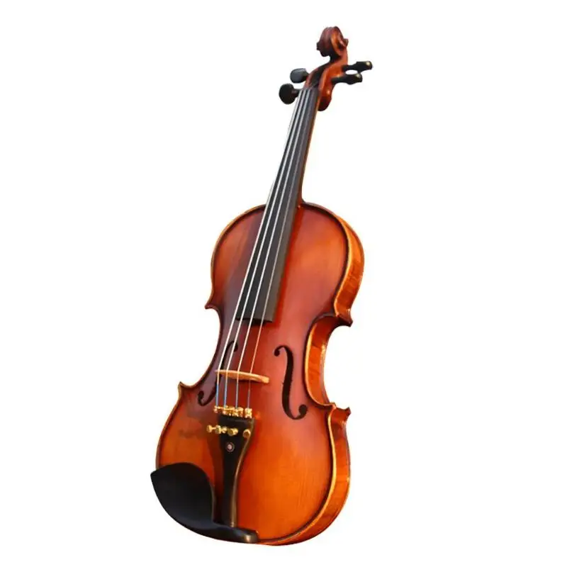

Handmade Antique Matt Violin Spruce Wood with Violin Case Bow Shoulder Rest