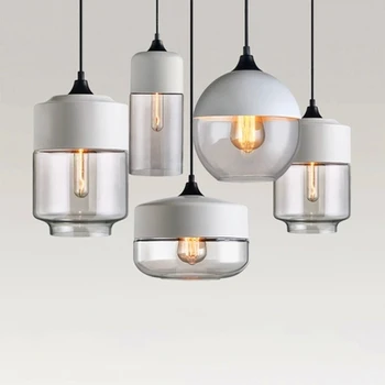 

Nordic Loft LED Chandelier Lighting Pendant Lamp Lights Glass E27 Hanging Lamps Kitchen Fixtures Bar Living Room Bedroom Luxury