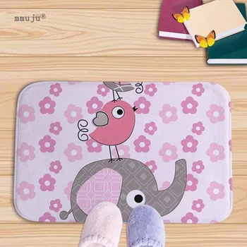 

2018 Bath Kitchen Floor Door Bedroom Mats Carpet Non-Slip cartoon owls birds patterns print home decor Rugs wholesale price