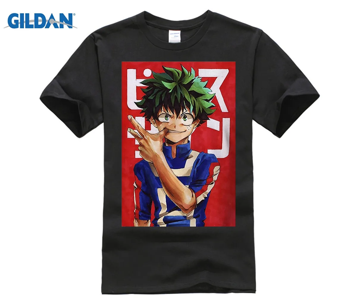 

GILDAN Unisex Boku No Hero T Shirt My Hero Academia Tees T-Shirt Tshirt Harajuku Yoh Asakura Midoriya Izuku T Shirt