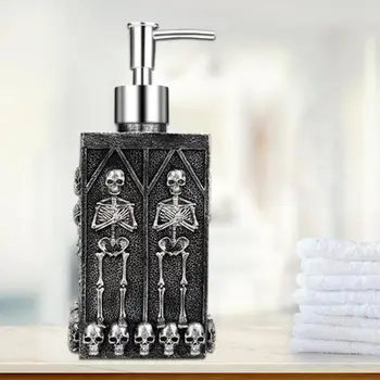 

460ml Soap Dispenser Large Capacity Resin Skull Kitchen Hand Sanitizer Dispenser Shampoo Body Wash Lotion Bottle