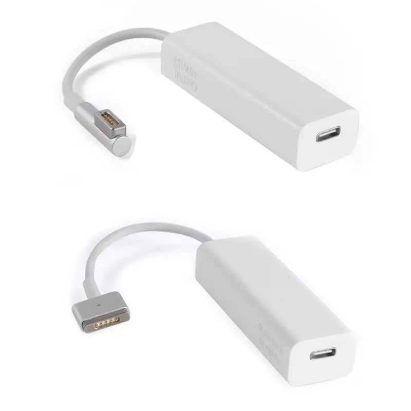 

Converter Adapter Type-C USB3.1 USB C To Magsafe1 45W Magsafe2 60W White For Macbook Pro Portable Lightweight Plastic Adapter