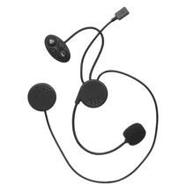 DK10 Беспроводная мотоциклетная гарнитура портативный Bluetooth шлем с наушниками 10 м Интерком расстояние Hands-free с микрофоном для двигателя