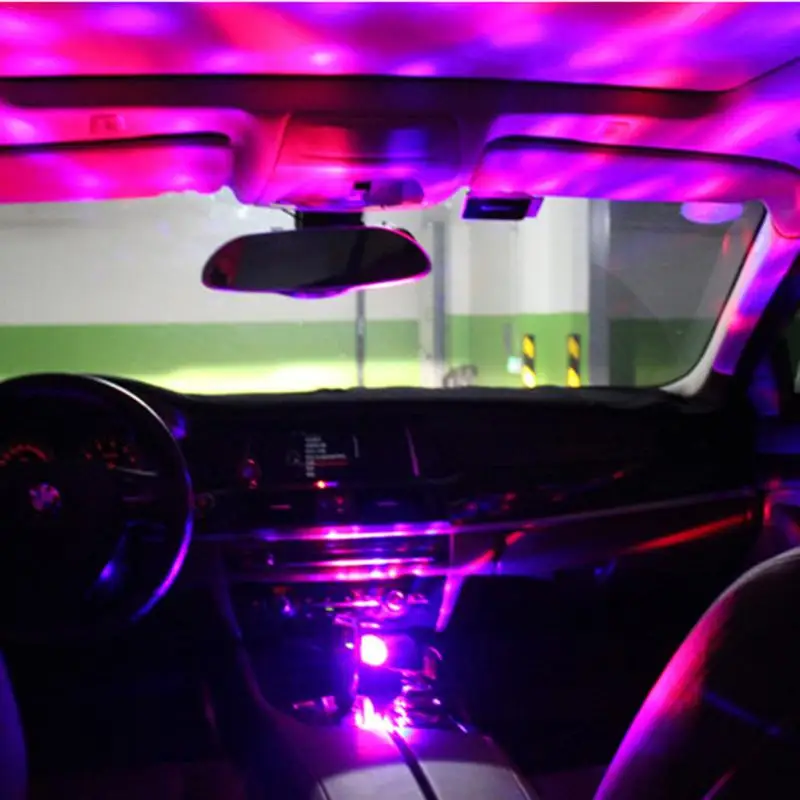 LED Car USB Sound Control Lamp Indoor Music Decoration Light DJ RGB Mini Colorful Atmosphere with Flashing Lights|Сигнальная лампа| |