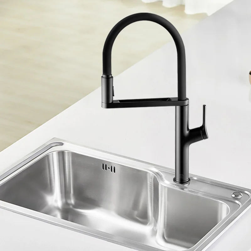 1 0.5s Effluent / 300 Degree Rotation / Two Splash Modes Kitchen Faucet For Kitchen Bathroom Sink F
