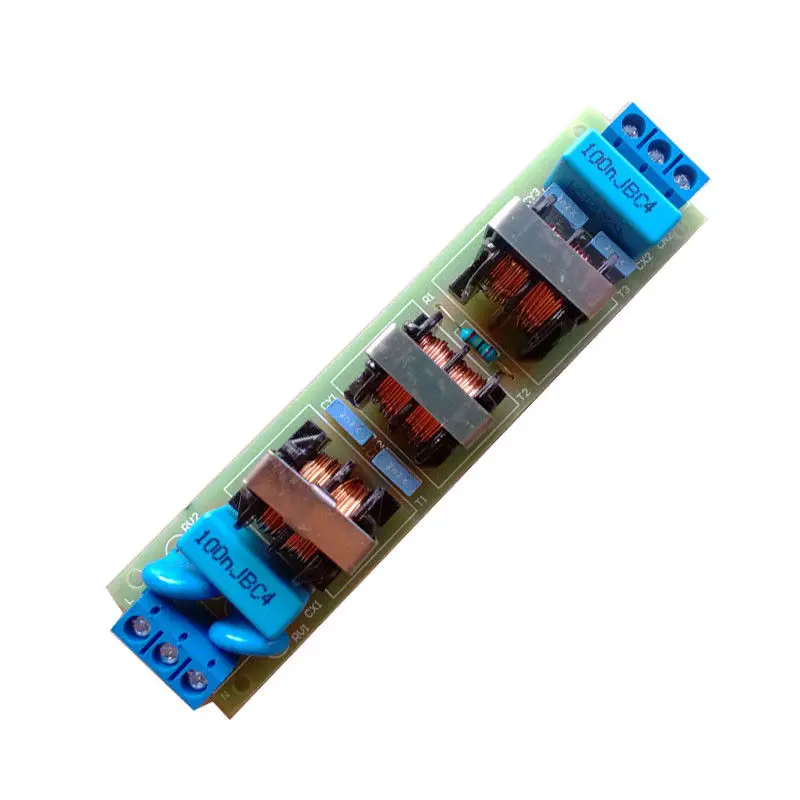 

10A AC / DC 110V 220V EMI Power Filter Board Noise Impurity Purifier Filtering Noise Impurities Power Purifier.