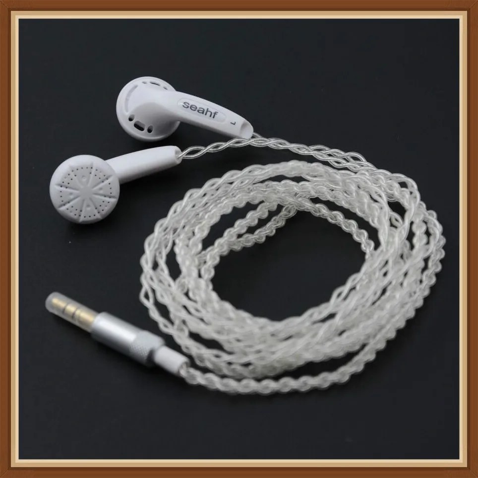 

Seahf AWK-F400S High Impedance In Ear Earphone Earbud 400 ohms Flat Head Plug Hifi Music Earphone Fone De Ouvido PK VE Monk
