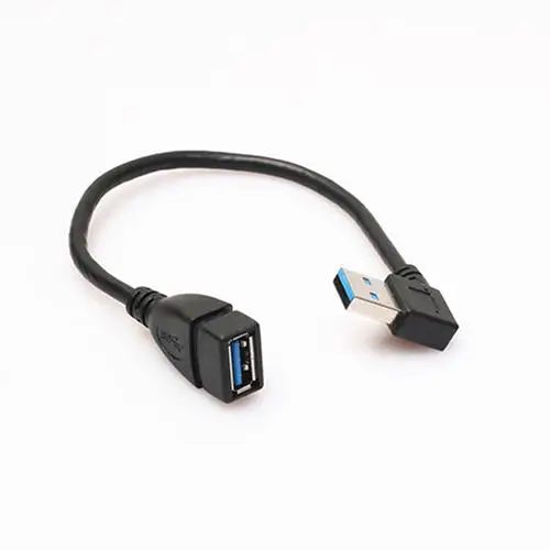 

20cm USB Extension Cables USB 3.0 Female to Male Type A Right Angle 90 Degree Adapter Extension Cable