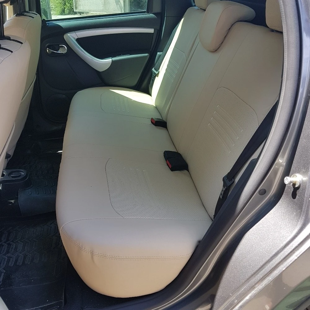 Для Nissan Terrano D10 2012 2016 Комплект модельных авточехлов из экокожи (для а/м с