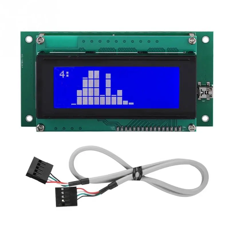 HS2004 Смарт ЖК-модуль дисплей доска синий UART на основе USB ЖК-модуль дисплей Панель Прямая поставка