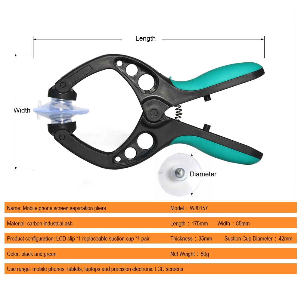 JelBo Mobile Phone Repair Tools Screwdriver Repair Tool Set LCD Screen Opening Pliers Suction Cup for iPhone iPad Phone