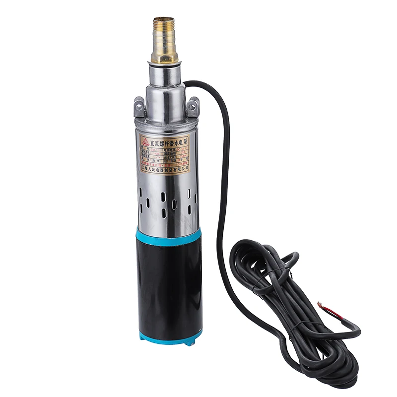 

DC12V Deep Well Submersible Screw Water Pump 82FT Lift Max Deep Well Pump 1 Inch Outlet Water Pump Accessories Tools 180W