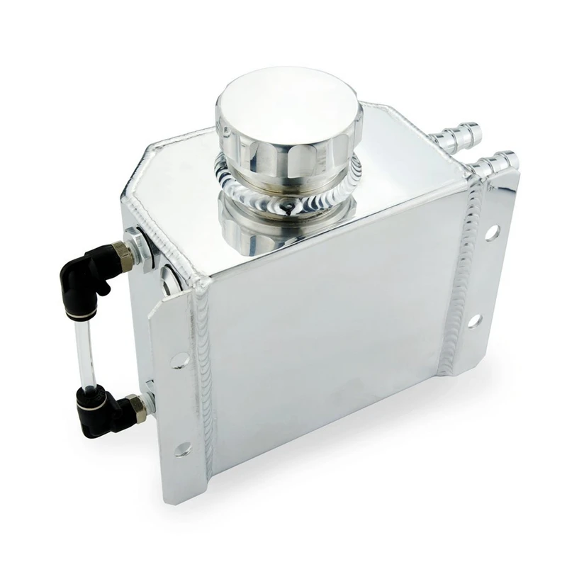 Универсальный 1Л алюминиевый авто радиатор охлаждающей жидкости расширительный сплав бак с сливной вилкой 1000 мл