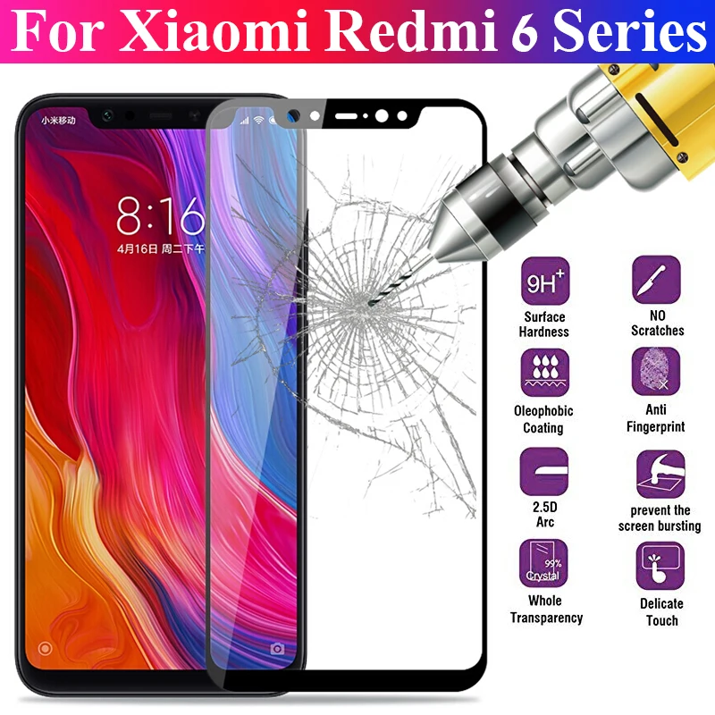 

9h Full 10D Protective Glass 6 For Xiaomi 6x A2 Lite Screen Protector Redmi 5 plus 6a 7 Note 6 Pro Tempered Glass