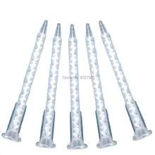 Упаковка из 5 эпоксидной смолы статическая смесительная трубка AB Клей Акриловый Клей смесительная насадка Смола статический миксер эпоксидные смесительные насадки