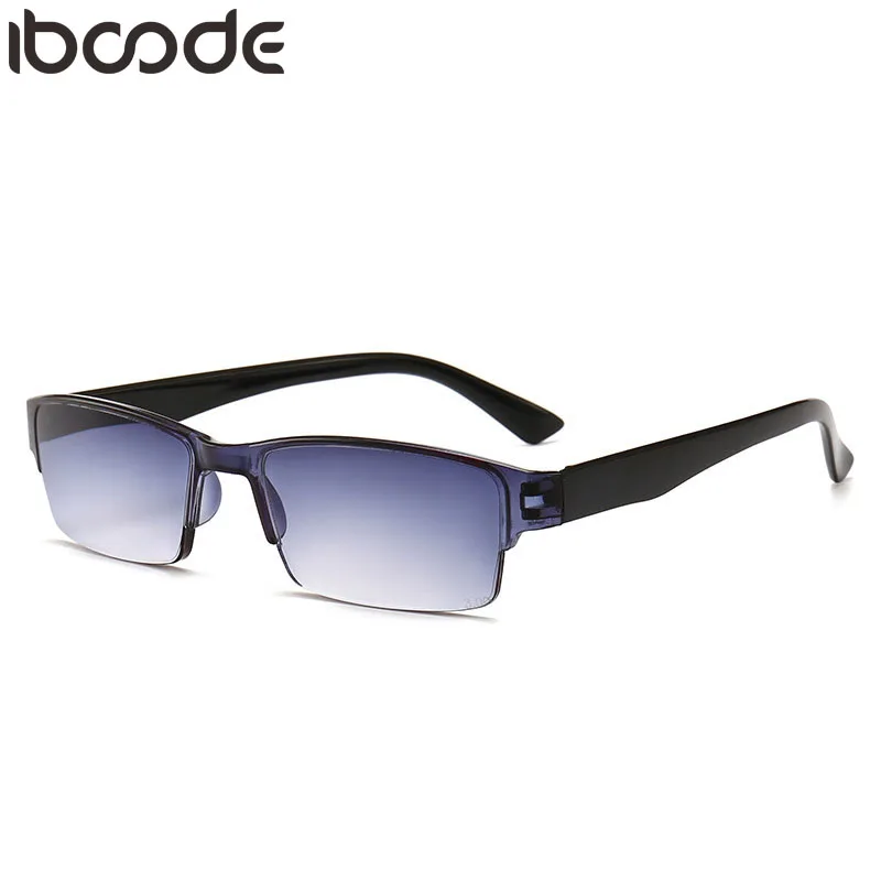 

iboode Retro Ultralight Reading Glasses Men Women Half Frame Resin Lenses Eyeglasses +1.0 1.5 2.0 2.5 3.0 Male Goggle Unisex