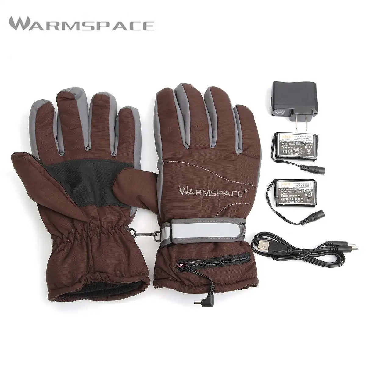 

Warmspace WS-G0120C Electric Heating Gloves Snowboarding Work Protective Windproof Winter Rechargeable Battery Glove Hand Warmer