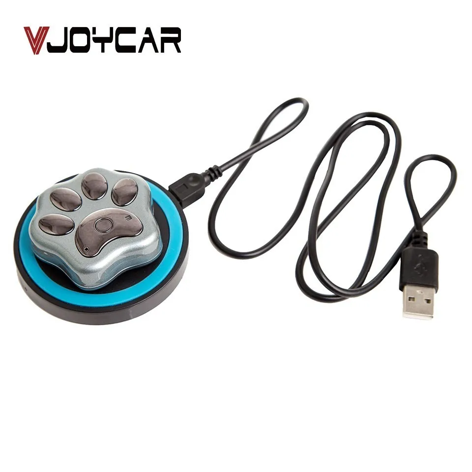 VJOYCAR V32 Mini Pet gps трекер wifi GMS положение Анти-потери кошачий собачий ошейник локатор с беспроводным зарядным устройством устройство голосового монитора