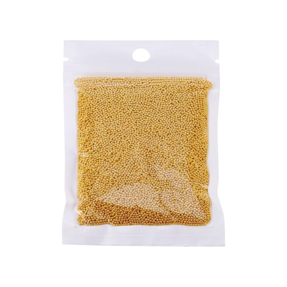 

100g Mini Nail Caviar Metal Glitter Beads Gold/Silver Nail Art Decoration 3D Rhinstone unha de caviar Manicure Nail Decoration a