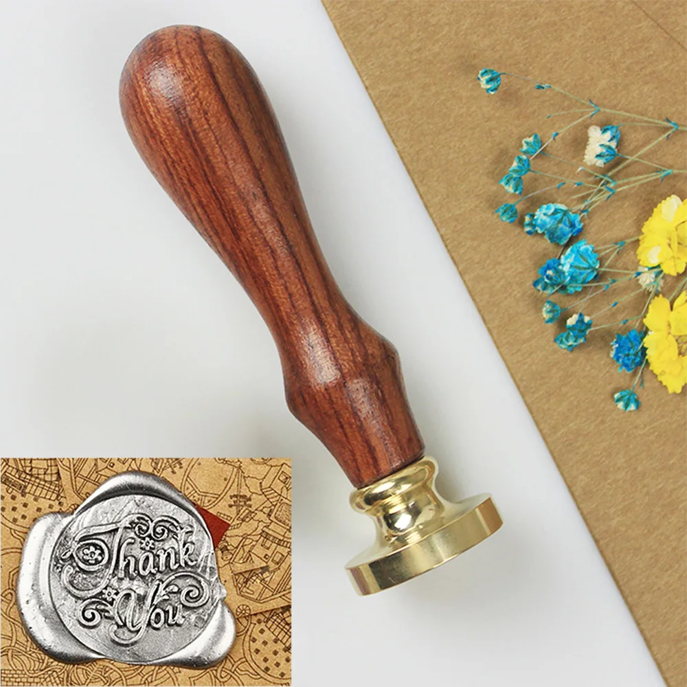 

Retro Wooden Stamp Antique Metal Sealing Wax Stamps Envelope Card Wood Handle Wedding Invitations Craft Seal Stamp Post Gifts