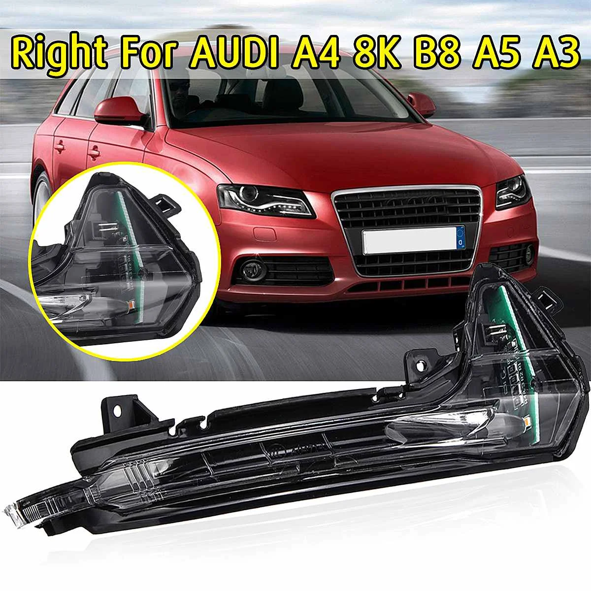 

Car Right Side Rear View Mirror Turn Signal Light Rearview Mirrors Indicator Lamp For Audi A3 A4/Avant A5 S5