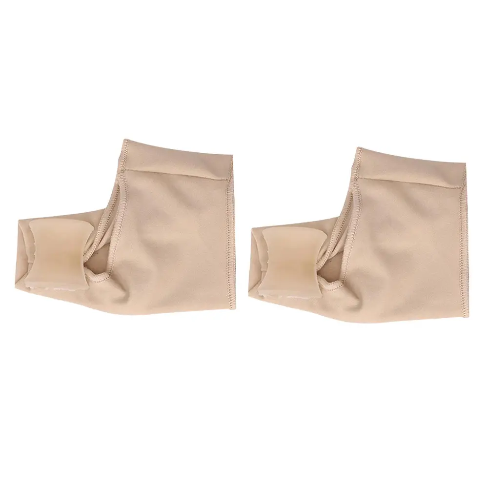 Foot Care Tool 2pcs Silicone Hallux Valgus Straightener Fabric Gel Toe Bunion Corrector Pad Protector