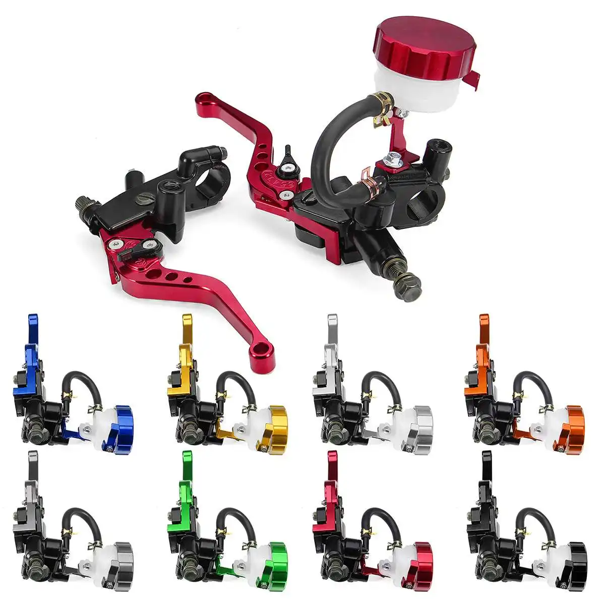 

New 7/8" Universal Motorcycle Brake Clutch Lever Master Cylinder Reservoir New Front Motorcycle Brakes Reservoir Set For Yamaha
