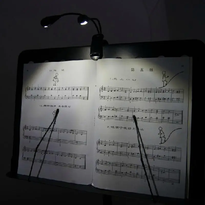 VKTECH 4 LED зажим держатель USB мощность Led Настольная лампа Battry питания мини