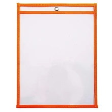 PPYY NEW-30 разноцветных сухих карманов стирания, Oversize 10X13 карманов, идеально подходит для классной Организации, многоразового использования сухого стирания Poc