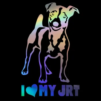 

I Love My JRT Dog Sticker Motorcycle Car Vinyl Laptop Window Wall Truck Decal