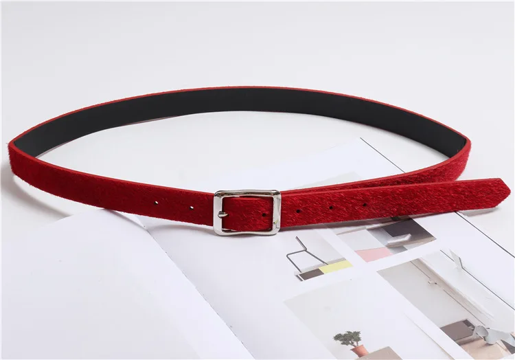 

FANTASIC New Pattern Personality Color Decorate Bring Collocation Jeans Waist Horse Hair Women Belt