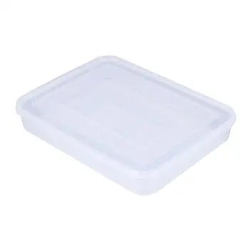 

1pc Storage Box Plastic Dumpling Food Transparent Reusable Extra Large Box Prep Containers with Lids for Home Restaurant
