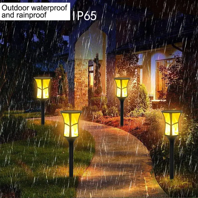 

Outdoor Garden Lawn Light LED Solar Light Waterproof Flames Torches Lights Landscape Decoration Lighting Lamp for Patio Yard