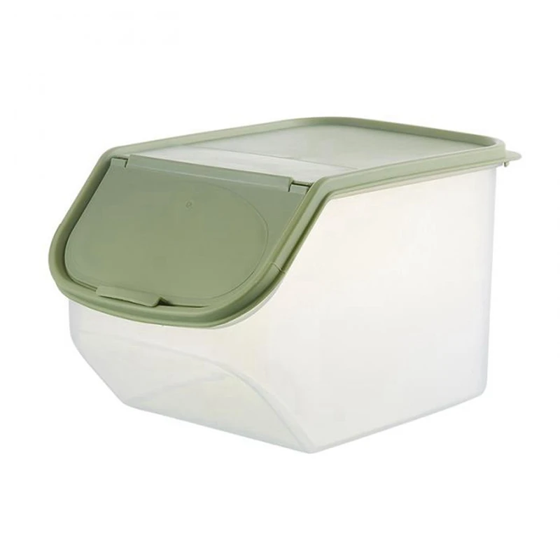 Герметичная коробка для хранения сушеных продуктов с мерным стаканом, пластиковая кухонная крупа мука, контейнер для зерен рисовых бобов, Органайзер