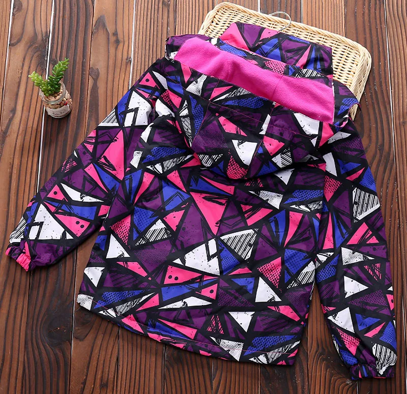 2019 Spring Autumn Winter Kid Girls Coats Children Jackets Double-deck Waterproof Jackets Polar Fleece Sport Casual Girl Jacket